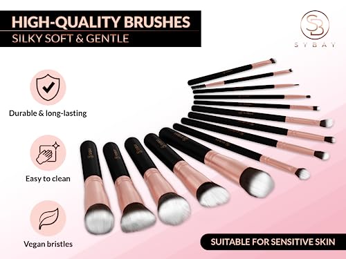 Professional Vegan Makeup Brushes 26 Pcs Set